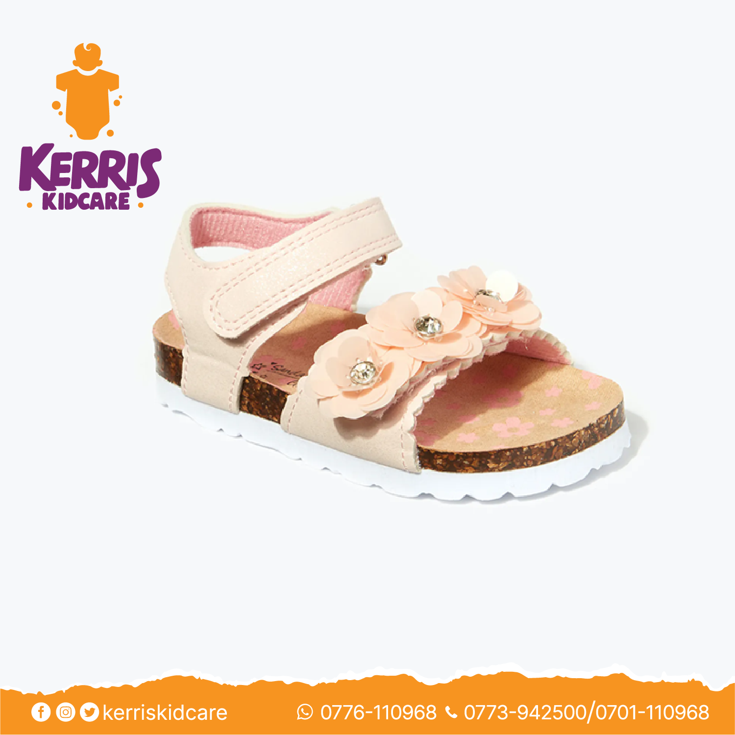 Pink Flower Sandals